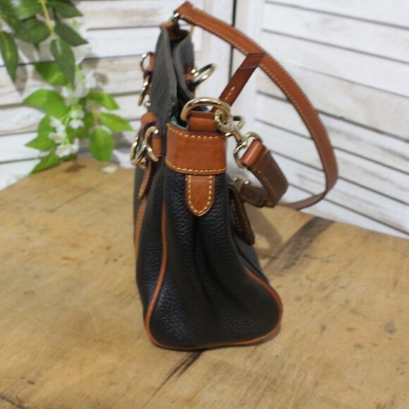Dooney & Bourke Black and Tan Crossbody Bag - Picture 5 of 10